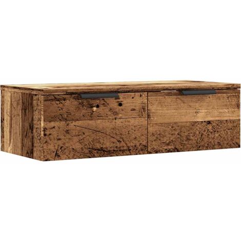 vidaXL Wall Cabinet Old Wood 68x30x20 cm Engineered Wood