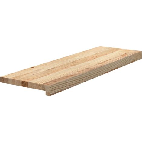 Treppenstufen 4 Stk. Unbehandelt 80x25x2 cm Massivholz Eiche vidaXL