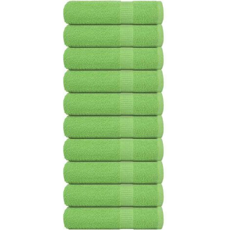 Badetücher 10 Stk. Apfelgrün 100x150 cm 360 g/m² 100% Baumwolle vidaXL