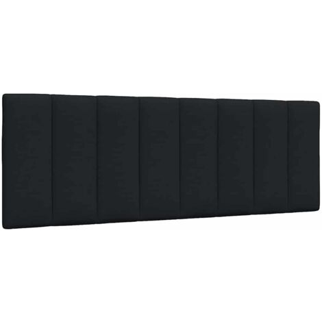 Kopfteil-Kissen "Hanko" Schwarz 140 cm Stoff vidaXL