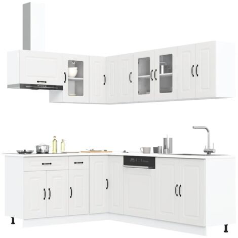 11-tlg. Küchenschrank-Set Kalmar Weiß Holzwerkstoff vidaXL (1/5)
