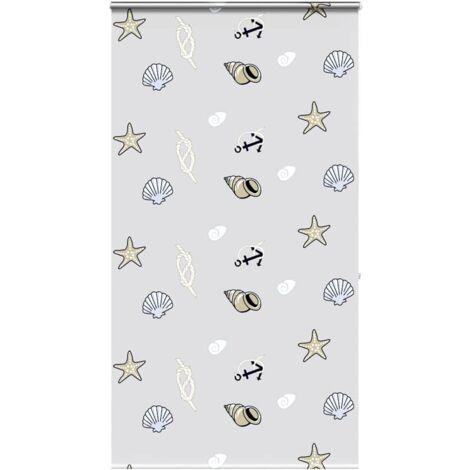 vidaXL Duschrollo mit Kassette 130x240 cm Stoffbreite 126 cm