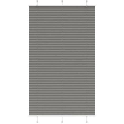 vidaXL Plissee Anthrazit 115x200 cm Stoffbreite 114,4 cm Polyester