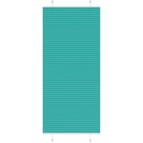 Plissee Petrolgrün 95x200 cm Stoffbreite 94,4 cm Polyester vidaXL
