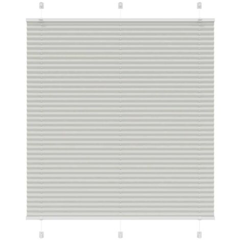 Plissee Hellgrau 115x100 cm Stoffbreite 114,4 cm Polyester vidaXL