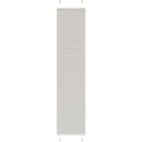 Plissee Hellgrau 40x200 cm Stoffbreite 39,4 cm Polyester vidaXL