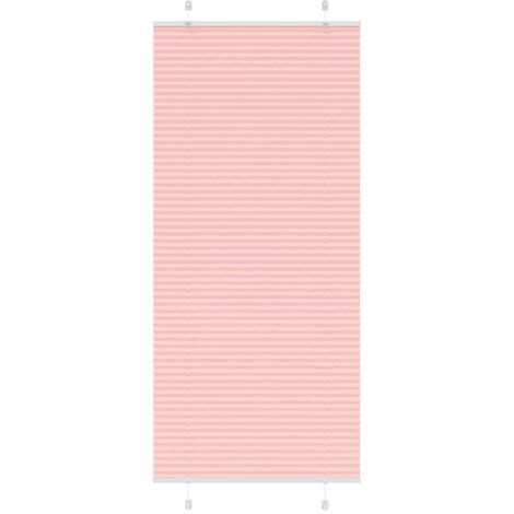 vidaXL Pleated Blind Pink 95x200 cm Fabric Width 94,4 cm Polyester