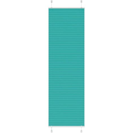 Plissee Petrolgrün 55x200 cm Stoffbreite 54,4 cm Polyester vidaXL