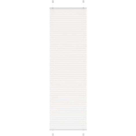 vidaXL Pleated Blind White  60x200 cm Fabric Width 59,4 cm Polyester