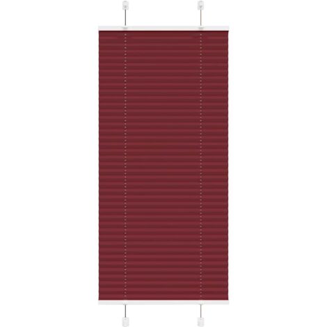 Plissee Bordeauxrot 55x100 cm Stoffbreite 54,4 cm Polyester vidaXL