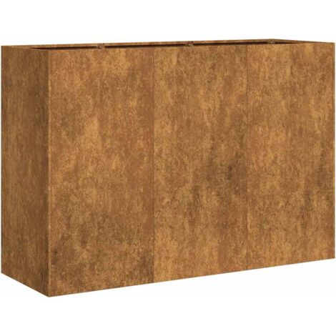 Pflanzkübel Rostig 120x40x80 cm Wetterfester Stahl vidaXL