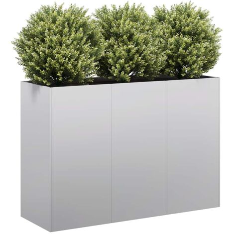 Pflanzgefäß 120x40x80 cm Stahl verzinkt vidaXL