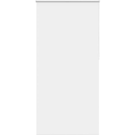 vidaXL Verdunkelungsrollo Weiß 95x230cm Stoffbreite 90,7 cm Polyester