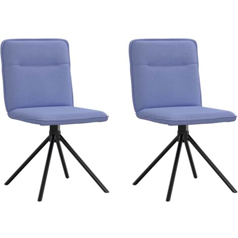 Esszimmerstühle 2 Stk. Jeansblau Stoff vidaXL (1/5)