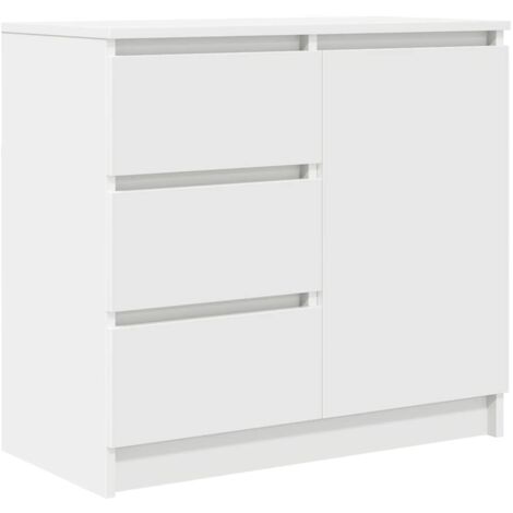 Sideboard mit Schublade Weiß 71x35x65 cm Holzwerkstoff vidaXL