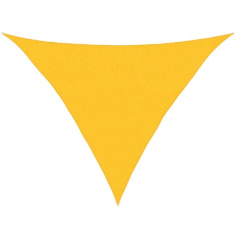 Sonnensegel 160 g/m² Dreieckig Gelb 2,5x2,5x3,5 m HDPE vidaXL