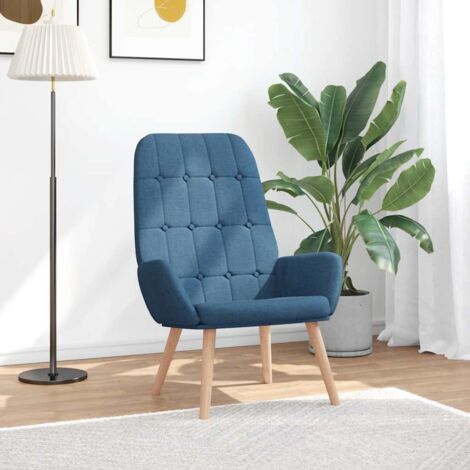 Relaxsessel Blau Stoff vidaXL (1/5)
