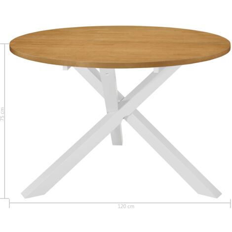 Esstisch Weiß 120x75 cm MDF vidaXL