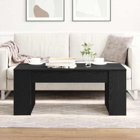 Couchtisch Schwarz Eiche 102x55x42 cm Holzwerkstoff vidaXL664840