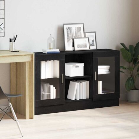 Sideboard Schwarz Eichen-Optik 120 x 30,5 x 70 cm Holzwerkstoff vidaXL