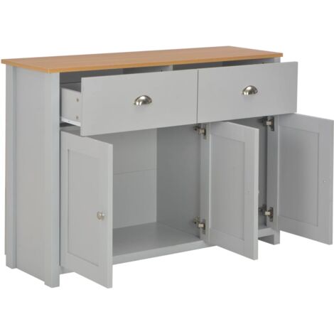 Sideboard Grau 112x35x81 cm vidaXL