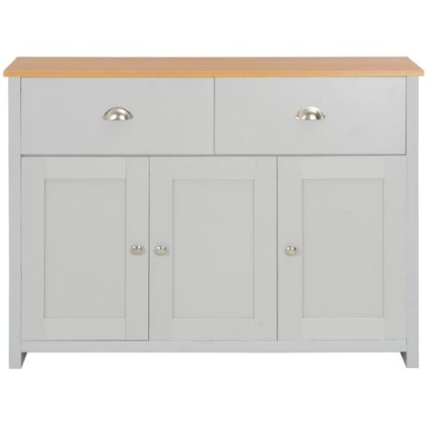 Sideboard Grau 112x35x81 cm vidaXL