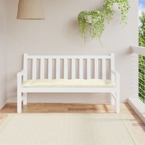 Gartenbank-Auflage Creme 150x50x7 cm Oxford-Gewebe vidaXL