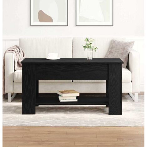 Couchtisch Schwarze Eiche 101 x 49 x 52 cm Holzwerkstoff vidaXL