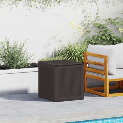 Gartenlagerbox mit Speicher Braun 55 x 53 x 57 cm Polypropylen vidaXL