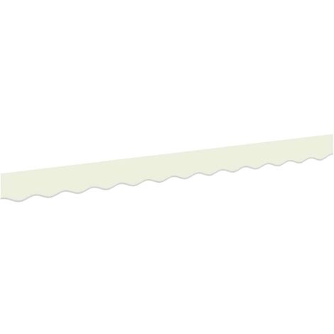 Markisenfranse Creme 2,3 x 0,2 m Segeltuch vidaXL
