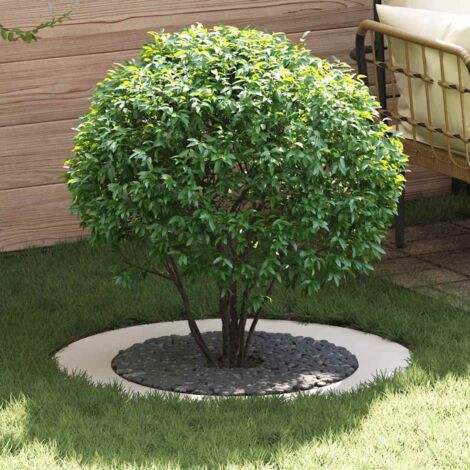 geeignet für flache Baumringe 5 pcs Weiß Ø60 / 90 cm Stahl vidaXL