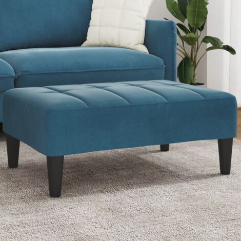 Fußhocker Blau 77x55x31 cm Samt vidaXL (1/5)