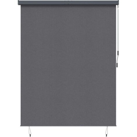 Rollo Anthrazit 200 x 250 cm Stoff und Aluminium vidaXL (1/5)