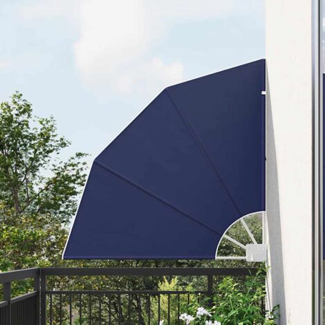 Balkon Sichtschutz 115 x 115 cm Polyester Marineblau vidaXL