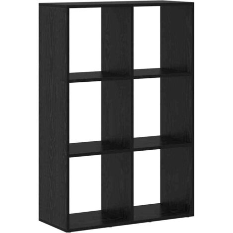 Bücherregal Schwarz Eichen-Optik 69,5 x 29 x 103,5 cm vidaXL