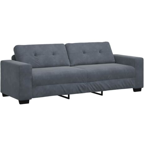 3-Sitzer-Sofa Dunkelgrau 180 cm Samt vidaXL