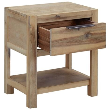 Nachttisch Massiv Akazien-Bahnschwellenholz Nachtschrank Beistelltisch 40x30x50 Nachttisch Massiv Akazien-Bahnschwellenholz Nachtschrank Beistelltisch 40x30x50