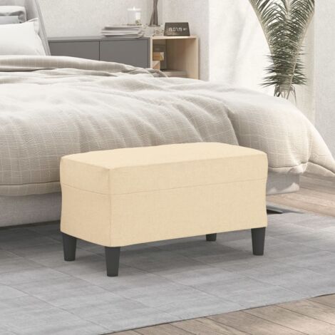 Sitzbank Creme 70x35x41 cm Stoff vidaXL