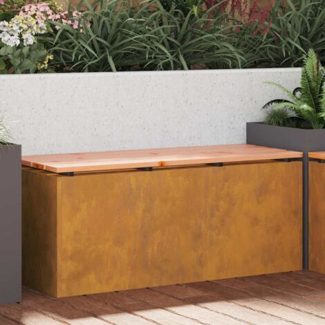 Gartenbank Wetterfeststahl 100 x 40 x 43 cm vidaXL