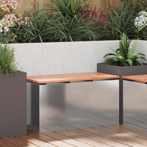 Gartenbank Verzinkter Stahl 80 x 40 x 43 cm vidaXL