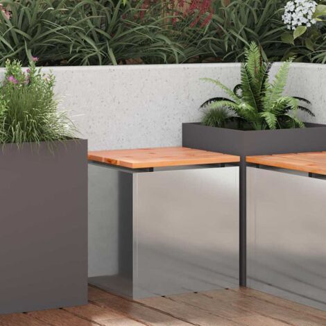 Gartenbank Verzinkter Stahl 40 x 40 x 43 cm vidaXL
