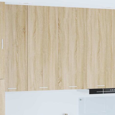 Hangkast Riga Sonoma Eik en Wit 50 x 31 x 40 cm Bewerkt hout
