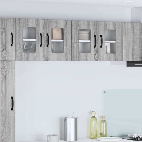 Küchenschrank mit Speicher Kalmar Graues Sonoma 60 x 31 x 40 cm vidaXL
