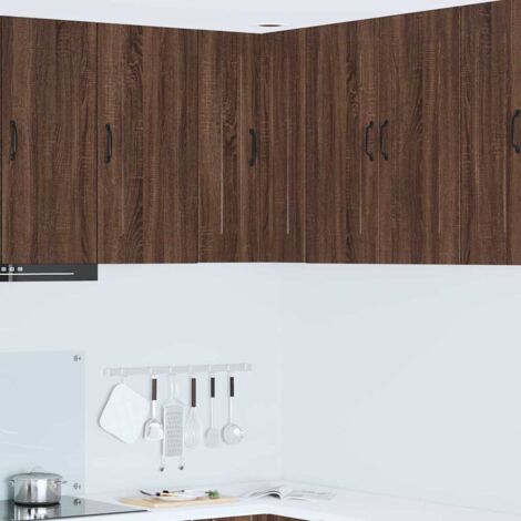 Küchenschrank Kalmar Braun Eichen-Optik 57 x 57 x 80 cm vidaXL