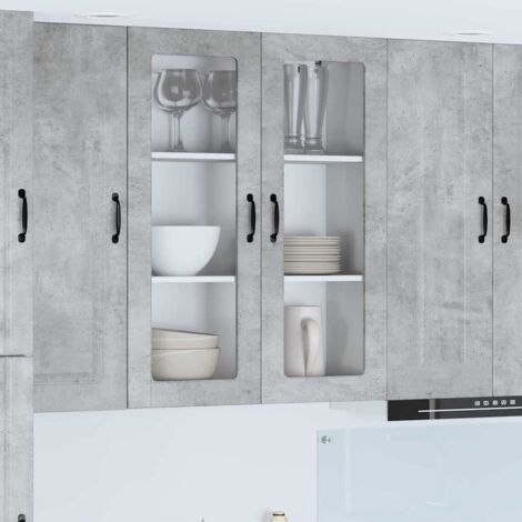 Küchenschrank Kalmar Beton Grau 80 x 31 x 100 cm Holzwerkstoff vidaXL