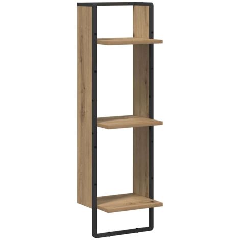 Wandregal Artisan-Eiche 30 x 25 x 100 cm Holzwerkstoff vidaXL