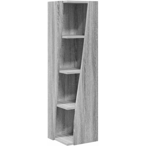 Eckschrank Graues Sonoma 27,5x27x102cm Holzwerkstoff vidaXL