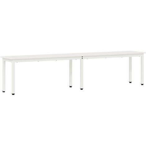 Bank Weiß 200 x 35 x 45 cm Massives Kiefernholz vidaXL