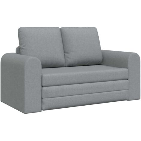 Klappsofa Bett Hellgrau 148 x 71 x 83 cm Stoff vidaXL (1/5)