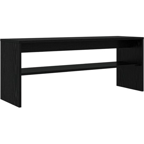 TV-Schränk Schwarz Eichen-Optik 100 x 30 x 40 cm Holzwerkstoff vidaXL